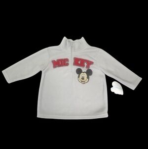 Disney New Mickey Mouse Gray Kids Pullover